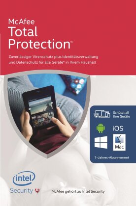 McAfee Total Protection 2016 Unlimited Devices (Code in a box)