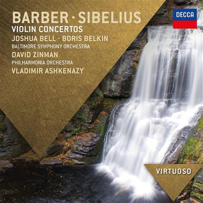 Samuel Barber (1910-1981), Jean Sibelius (1865-1957), David Zinman, Vladimir Ashkenazy, Joshua Bell, … - Violin Concertos - Virtuoso