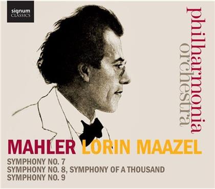 Gustav Mahler (1860-1911), Lorin Maazel & Philharmonia Orchestra - Symphony No. 7, 8, 9 (3 CDs)