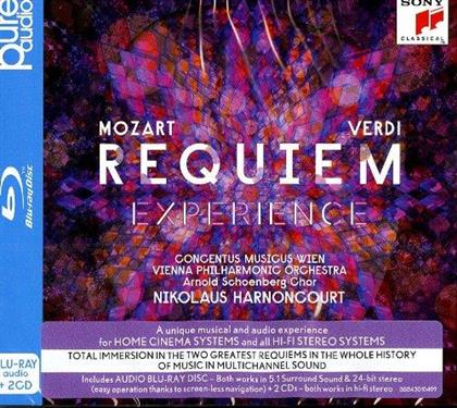 Wolfgang Amadeus Mozart (1756-1791), Giuseppe Verdi (1813-1901), Nikolaus Harnoncourt, Concentus Musicus Wien, … - Requiem - Experience - 1Blu-Ray + 2CD (Blu-ray + 2 CDs)