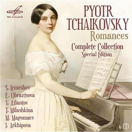 Peter Iljitsch Tschaikowsky (1840-1893), Tamara Milashkina, Elena Obraztsova, Vladimir Atlantov, … - Romances, Complete Collection (6 CDs)
