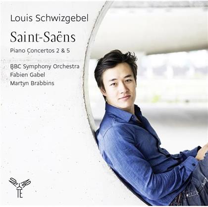 Camille Saint-Saëns (1835-1921), Fabien Gabel, Martyn Brabbins, Louis Schwizgebel & BBC Symphony Orchestra - Piano Concertos 2 & 5