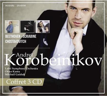 Michael Gaiduk, Ludwig van Beethoven (1770-1827), Alexander Scriabin (1872-1915), Dimitri Schostakowitsch (1906-1975), … - Coffret Andreï Korobeinikov (3 CDs)