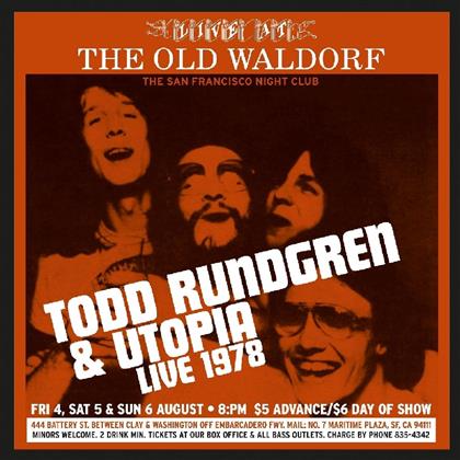 Todd Rundgren - Live At The Old Waldorf (2 CDs)
