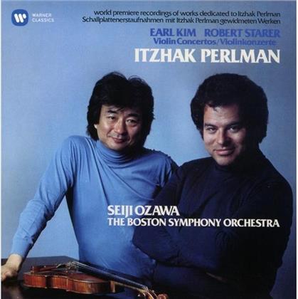 Earl Kim (1920 - 1998), Robert Starer, Seiji Ozawa, Itzhak Perlman & Boston Symphony Orchestra - Violinkonzerte