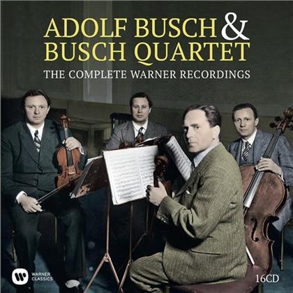 Busch Quartett, Busch Chamber Players, Johann Sebastian Bach (1685-1750), Ludwig van Beethoven (1770-1827), … - Complete Warner Recordings (16 CDs)