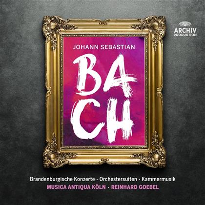 Johann Sebastian Bach (1685-1750), Reinhard Goebel & Musica Antiqua Köln - Brandenburgische Konzerte - Orchestersuiten - Kammermusik (13 CDs)
