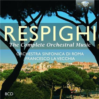 Various, Ottorino Respighi (1879-1936) & La Vecchia Francesco / Orch.Sinf.Di Roma - Complete Orchestral Music (8 CDs)