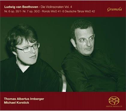 Thomas Albertus Irnberger, Michael Korstick & Ludwig van Beethoven (1770-1827) - Violinsonaten Vol.4 (SACD)
