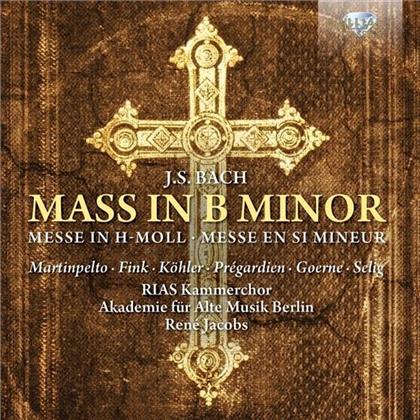 RIAS Kammerchor, Johann Sebastian Bach (1685-1750), Rene Jacobs & Akademie fuer Alte Musik Berlin - Mass In B-Minor (2 CDs)