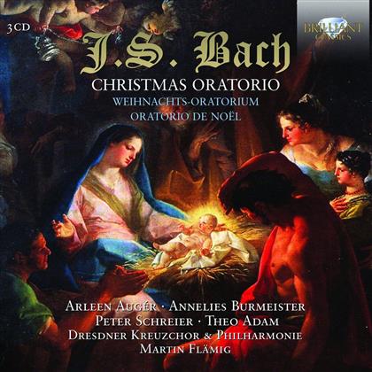 Arleen Augér, Annelies Burmeister, Peter Schreier, Theo Adam, Johann Sebastian Bach (1685-1750), … - Christmas Oratorio (3 CDs)
