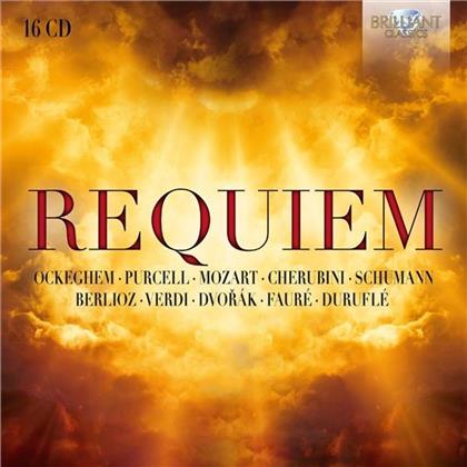 Johannes Ockeghem (ca.1420-1497), Henry Purcell (1659-1695), Wolfgang Amadeus Mozart (1756-1791), Cherubini, … - Requiem (16 CDs)