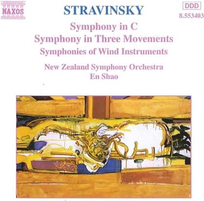 Igor Strawinsky (1882-1971), En Shao & New Zealand Symphony Orchestra - Symphony In C, 3 Movements,Wind