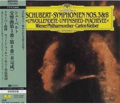 Franz Schubert (1797-1828), Carlos Kleiber & Wiener Philharmoniker - Symphonien Nos 3 & 8 (Japan Edition)
