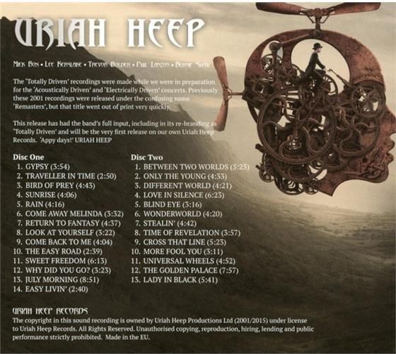 Totally Driven Japan Edition 2 Cds By Uriah Heep Cede Com