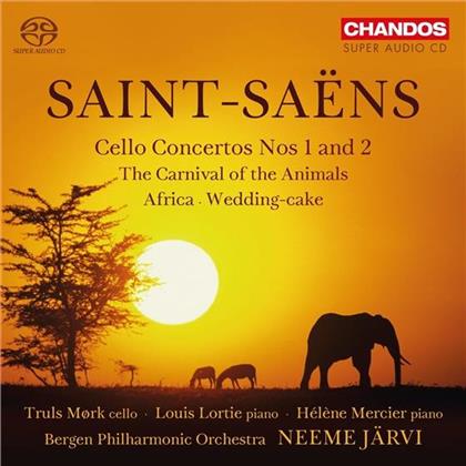 Camille Saint-Saëns (1835-1921) & Neeme Järvi - Cello Concerto, Carnival Des Animaux, Africa (SACD)