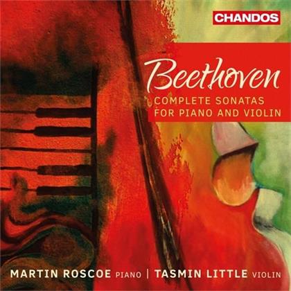 Ludwig van Beethoven (1770-1827), Tasmin Little & Martin Roscoe - Sonatas For Piano And Violin (3 CDs)