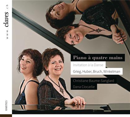Edvard Grieg (1843-1907), Max Bruch (1838-1920), Huber, Helena Winkelman (*1974), Christiane Baume-Sanglard, … - Invitations A La Danse - Piano Four Hands