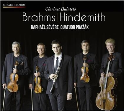 Paul Hindemith (1895-1963), Johannes Brahms (1833-1897), Patrick Sévère & Prazak Quartet - Clarinet Quintets