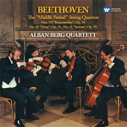 Alban Berg Quartett & Ludwig van Beethoven (1770-1827) - Streichquartette Nr.7-11 - Referenzaufnahme (2 CDs)