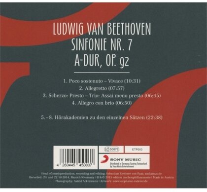 Taschenphilharmonie, Ludwig van Beethoven (1770-1827) & Peter Stangel - Beethoven 7