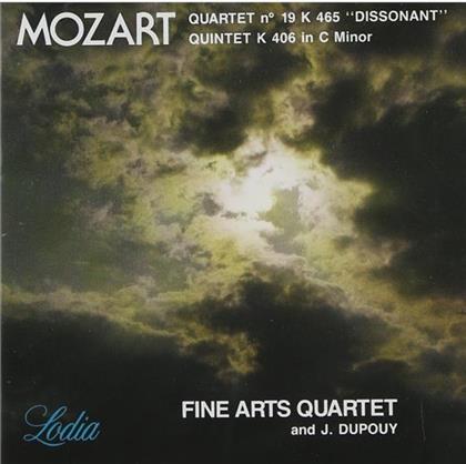 Fine Arts Quartet, J. Dupois & Wolfgang Amadeus Mozart (1756-1791) - Quartet No. 19 K 465, Quintet C Moll KV 406