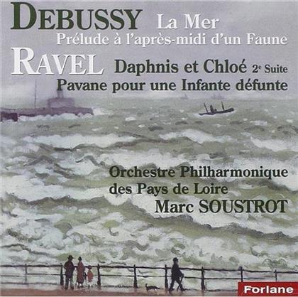 Claude Debussy (1862-1918), Maurice Ravel (1875-1937), Marc Soustrot & Orchestre Philharmonique des Pays de la Loire - La Mer, Prelude A L'Apres Midi D'Un Faune, Daphnis Et Chloe Suite 2, Pavane Pour Une Infante Defunte