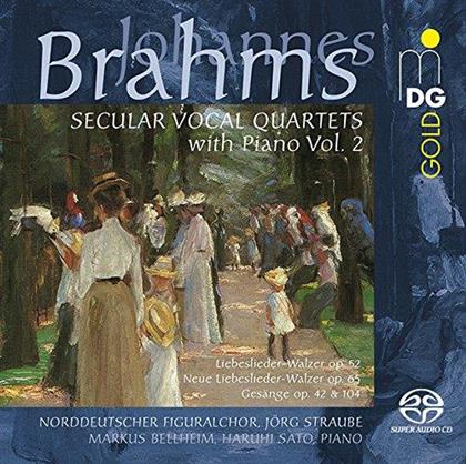 Secular Vocal Quartets & Johannes Brahms (1833-1897) - Secular Vocal Quartets With Piano Vol. 2 (SACD)