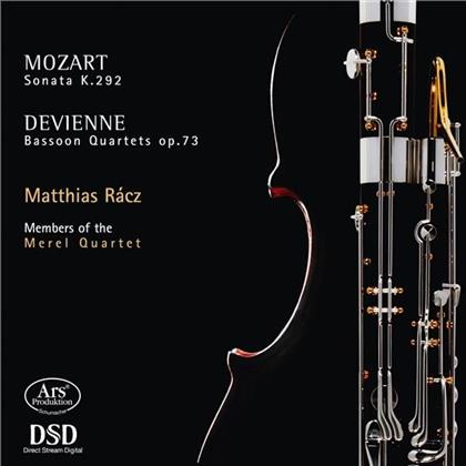 Members of the Merel Quartet, Wolfgang Amadeus Mozart (1756-1791), Francois Devienne & Matthias Racz - Sonate Für Fagott und Violoncello KV 292, Fagottkonzerte op. 73 Nr. 1-3 (Hybrid SACD)