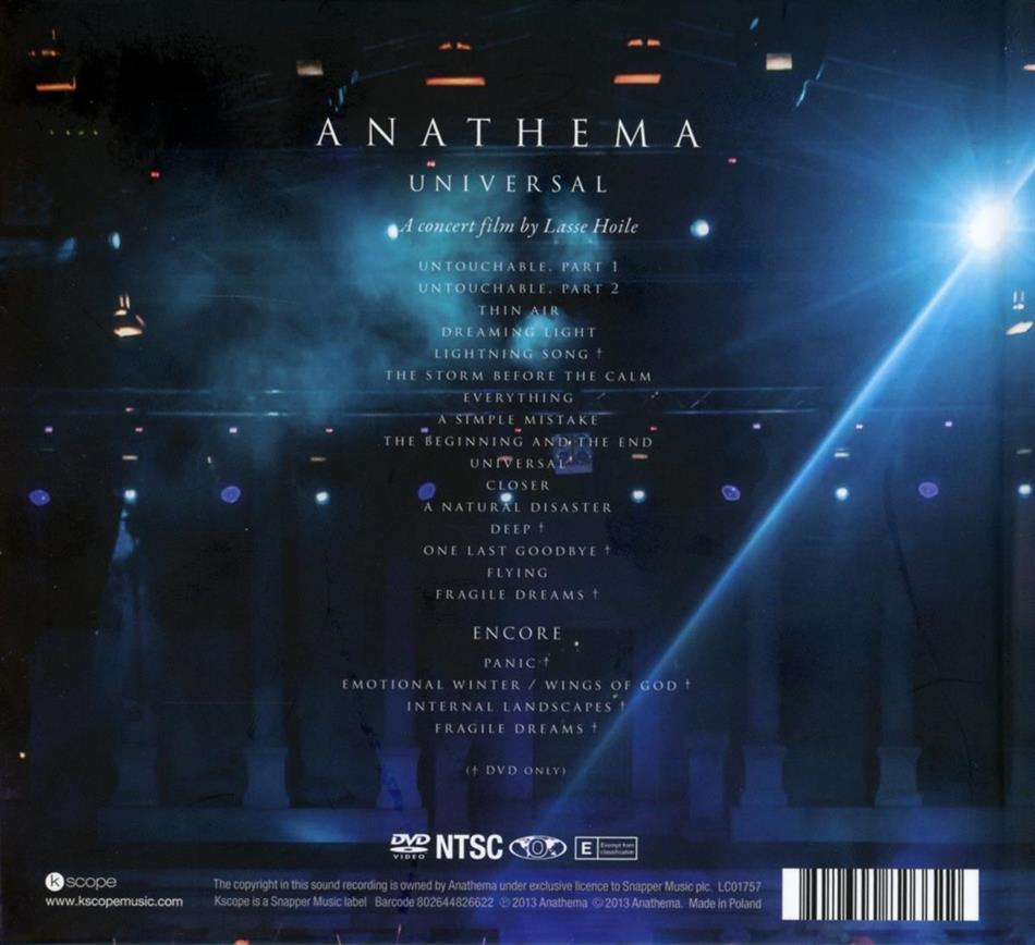 Universal (New Version, CD + DVD) by Anathema 