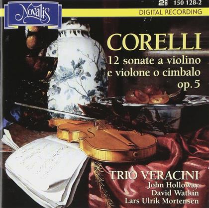 Trio Veracini, John Holloway, David Watkin, Lars Ulrik Mortensen & Corelli - 12 Sonate A Violino E Violone O Cimbalo Op. 5 (2 CDs)