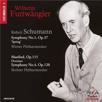 Robert Schumann (1810-1856), Wilhelm Furtwängler, Wiener Philharmoniker & Berliner Philharmoniker - Symphony No.1, Op.37 /Manfred, Symphony No. 4 (SACD)
