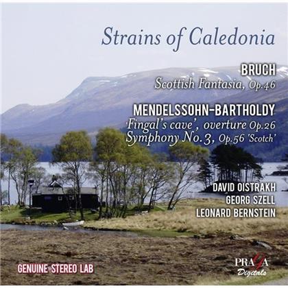 David Oistrakh, Max Bruch (1838-1920), Felix Mendelssohn-Bartholdy (1809-1847), George Szell & Leonard Bernstein (1918-1990) - Strains Of Caledonia - Scottish Fantasia, Fingal's Cave, Symphony No. 3