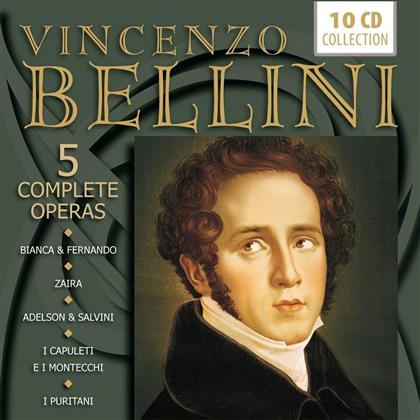 Vincenzo Bellini (1801-1835) - 5 Complete Operas - Biance & Fernando, Zaira, Adelson & Salvini, I Capuleti E I Montecchi, I Puritani (10 CDs)