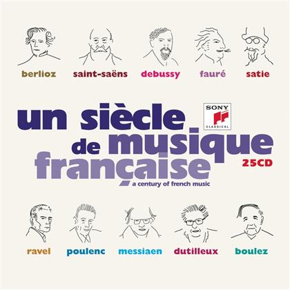 Pierre Boulez (*1925), Michel Dalberto, Philippe Entremont, Charles Munch, Berlioz, … - Un Siècle De Musique Française (25 CDs)