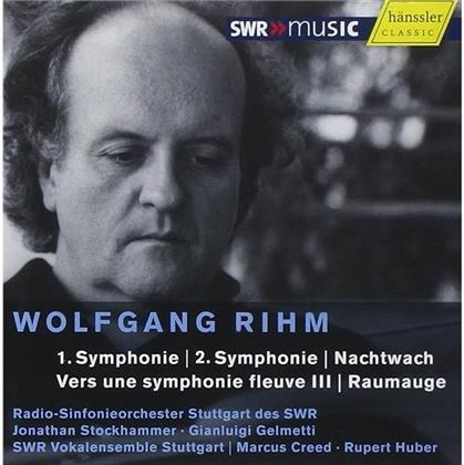 Wolfgang Michael Rihm (*1952), Jonathan Stockhammer, Marcus Creed, Gianluigi Gelmetti, … - Sinfonie1, Sinfonie 2, Nachtwach, Vers Une Symphonie Fleuve III, Raumauge