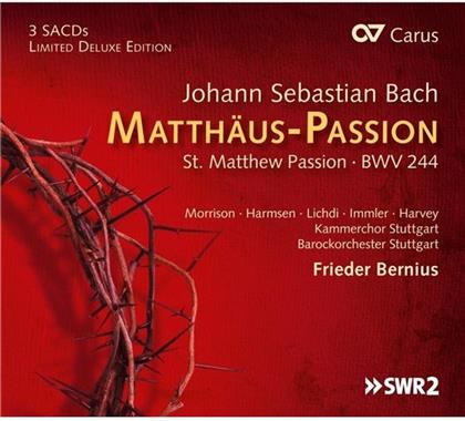 Johann Sebastian Bach (1685-1750), Frieder Bernius, Hannah Morrison, Sophie Harmsen, Tilman Lichdi, … - Matthäus-Passion (3 Hybrid SACDs)