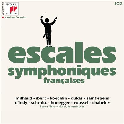 Pierre Boulez (*1925), Mercier, Charles Munch, Leonard Bernstein (1918-1990), Judd, … - Escales Symphoniques Fançaises - Un Siècle De Musique Française (4 CDs)