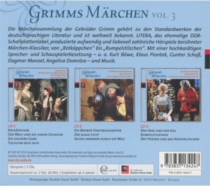Gebrüder Grimm - Grimms Märchen Box 3 (3 CDs)