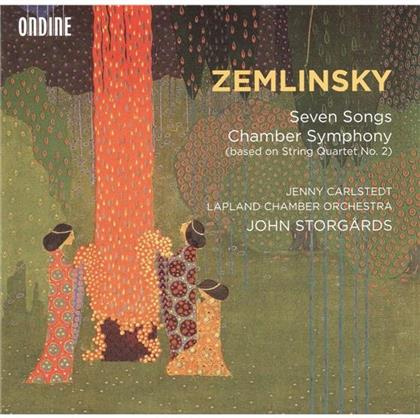 Alexander von Zemlinsky (1871-1942), John Storgards & Jenny Carlstedt - 7 Songs /Chamber Symphony