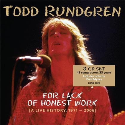 Todd Rundgren - For Lack Of (Digipack, 3 CDs)