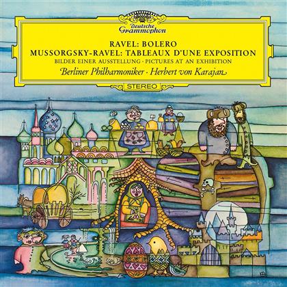 Maurice Ravel (1875-1937), Mussorgsky-Ravel, Herbert von Karajan & Berliner Philharmoniker - Bolero, Bilder einer Ausstellung (LP + Digital Copy)