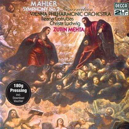 Gustav Mahler (1860-1911), Zubin Mehta, Ileana Cotrubas & Wiener Philharmoniker - Symphony No. 2 (2 LP + Digital Copy)