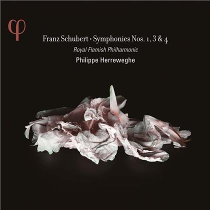 Franz Schubert (1797-1828), Philippe Herreweghe & Royal Flemish Phiharmonic - Symphonies Nos. 1, 3 & 4 (2 CDs)