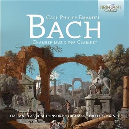 Carl Philipp Emanuel Bach (1714-1788), Luigi Magistrelli & Italian Classical Consort - Chamber Music For Clarinet