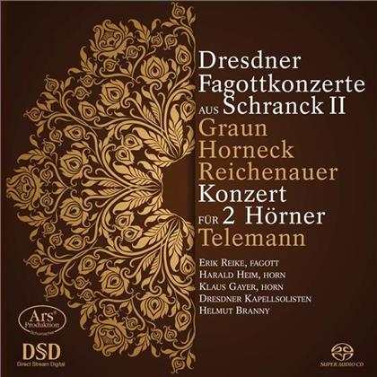 Carl Heinrich Graun (1704-1759), Antonin Reichenauer, Helmut Branny, Erik Reike & Dresdner Kapellsolisten - Dresdner Fagottkonzerte Aus Schranck II (SACD)