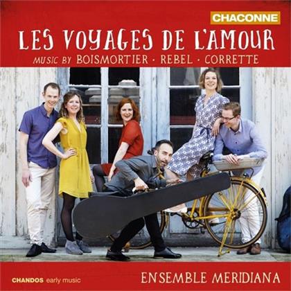 Meridiana Ensemble, Joseph Bodin de Boismortier (1691-1755), Rebel & Michel Corrette (1709-1795) - Les Voyages De L'amour