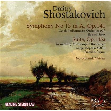 Sergei Kopcak, Dimitri Schostakowitsch (1906-1975), Eduard Serov, Frantisek Vajnar, … - Symphony No. 15 / Suite Op.145a / Novorossisjk Chimes Op.11b