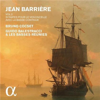 Bruno Cocset, Les Basses Reunies & Jean Barriere - Sonatas For Cello & Bass Continuo Vol. 2