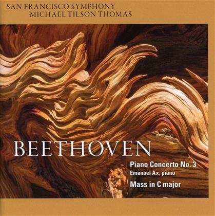Ludwig van Beethoven (1770-1827), Michael Tilson Thomas & San Francisco Symphony - Piano Concerto No. 3, Mass In C Major Opus 86 (Hybrid SACD)